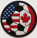 DUAL FLAG SOCCER/FUTBAL PATCH