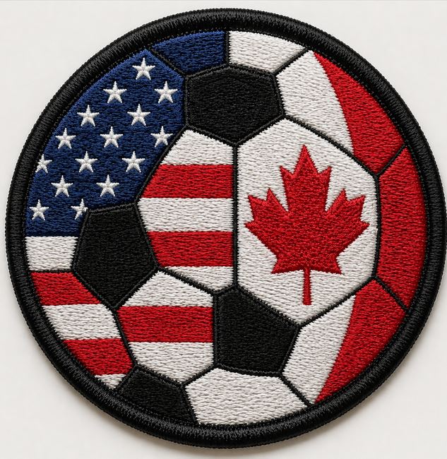 DUAL FLAG SOCCER/FUTBAL PATCH