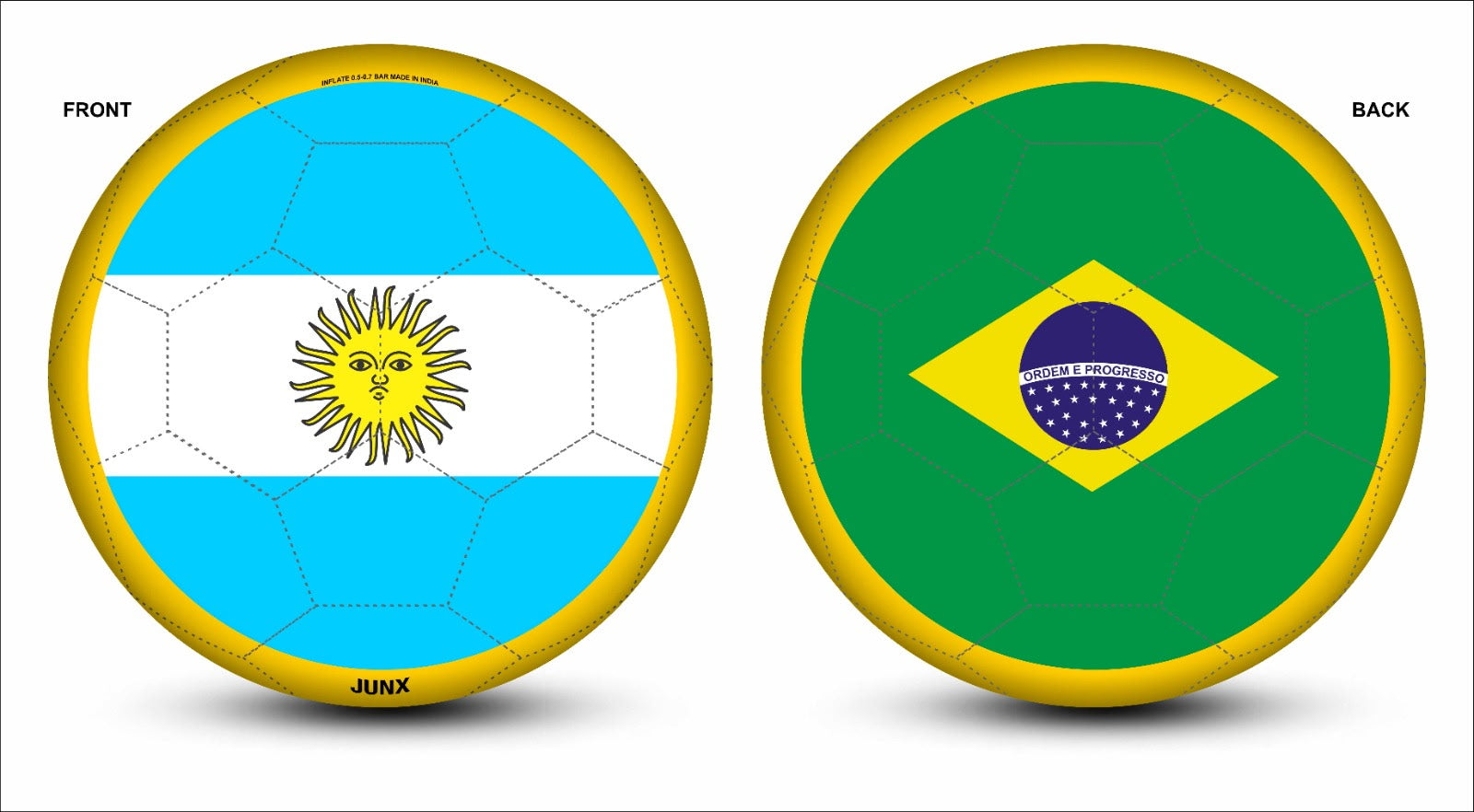 Soccer ball DUAL COUNTRY